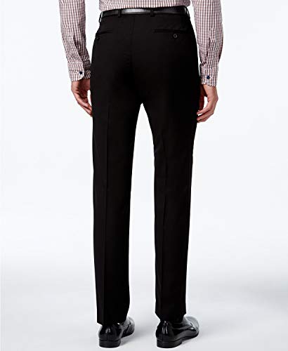 Calvin Klein Men's Slim Fit Dress Pant, Black, 31W x 32L