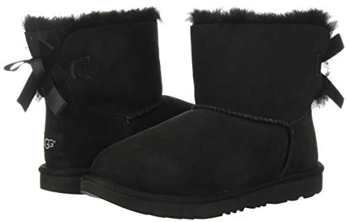 UGG unisex child Mini Bailey Bow Ii Boot, Black, 8 Toddler US