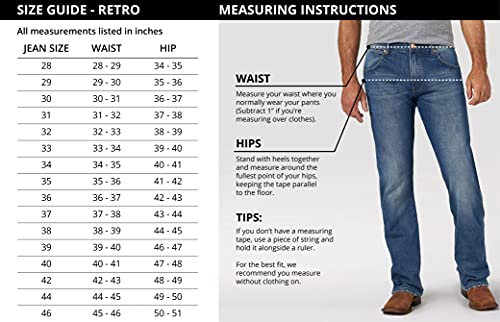 Wrangler Men's Retro Relaxed Fit Boot Cut Jean, Jackson Hole, 40W x 32L