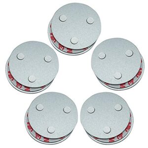 meiprosafe magnetic smoke detector installation tool,quick and easy fastening ceiling mounted kit for smoke alarm,no need drill 10 seconds install smoke sensors (5pcs)