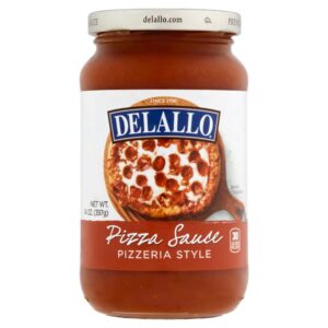 delallo classic pizzeria-style pizza sauce, 14oz jar, 4-pack