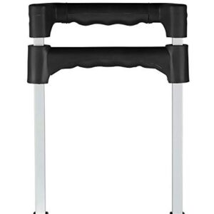 Mount-It! Folding Hand Truck and Dolly, 165 lb Capacity Heavy-Duty Luggage Trolley Cart with Telescoping Handle and Rubber Wheels