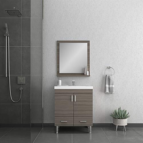 Alya Bath Ripley Bathroom Vanity, 30", Gray