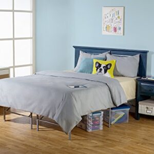 Mantua Premium Platform Bed Base in Silver, Replaces Box Spring and Bed Frame