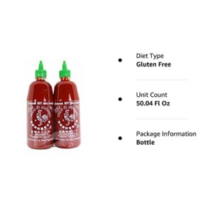 Huy Fong Foods Sriracha Sauce, 28 oz. (Pack of 2)