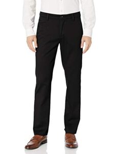 dockers men's slim fit easy khaki pants, black, 33w x 30l