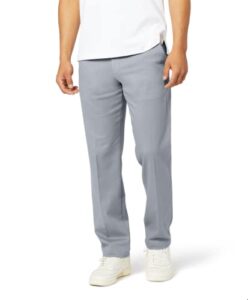 dockers men's straight fit easy khaki pants, burma grey, 31w x 30l