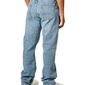 Nautica Men's Striaght Fit Stretch Denim Jeans, Light Tidewater Wash, 40W 30L