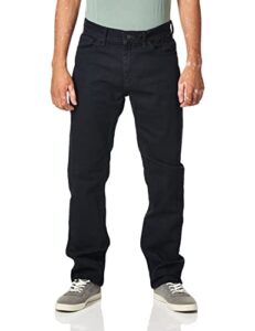 nautica men's 5 pocket straight fit stretch jean, pure dark pacific wash, 36w 32l
