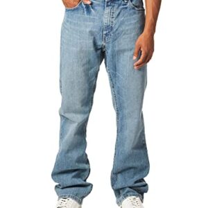Nautica Men's 5 Pocket Straight Fit Stretch Jean, Light Tidewater Wash, 32W x 32L