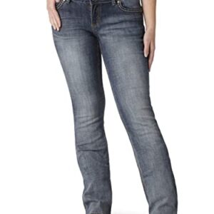 Wrangler Women's Retro Sadie Low Rise Stretch Boot Cut Jean, Medium Blue, 11-32