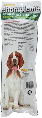 Chomp’ems Premium Beefhide Chew for Dogs, 1 Chew