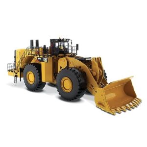 diecast masters 1:50 caterpillar 994k wheel loader – yellow rock bucket | high line series cat trucks & construction equipment | 1:50 scale model diecast collectible model 85505
