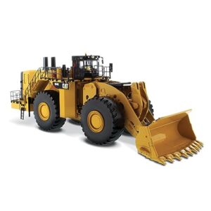 Diecast Masters 1:50 Caterpillar 994K Wheel Loader – Yellow Rock Bucket | High Line Series Cat Trucks & Construction Equipment | 1:50 Scale Model Diecast Collectible Model 85505