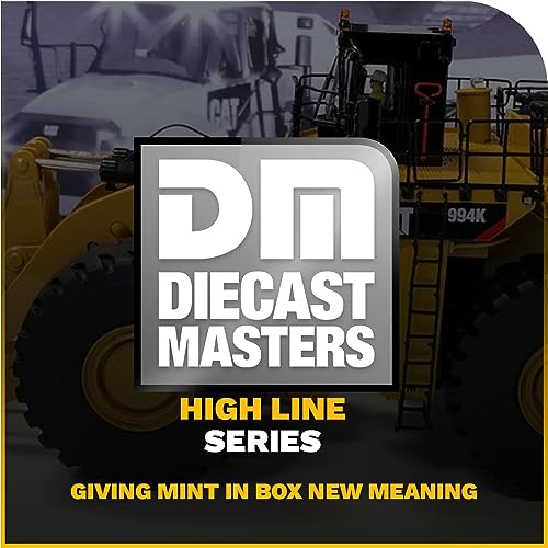 Diecast Masters 1:50 Caterpillar 994K Wheel Loader – Yellow Rock Bucket | High Line Series Cat Trucks & Construction Equipment | 1:50 Scale Model Diecast Collectible Model 85505