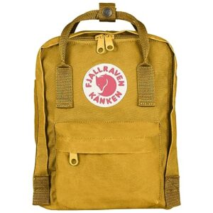 fjallraven women's kanken mini backpack, ochre, brown, one size