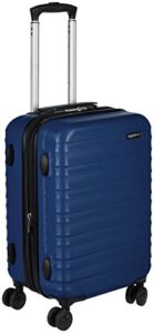 amazon basics 20-inch hardside spinner, navy blue