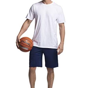 Russell Athletic mens Performance Cotton Short Sleeve T-Shirt, white, L