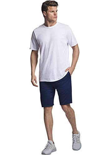 Russell Athletic mens Performance Cotton Short Sleeve T-Shirt, white, L