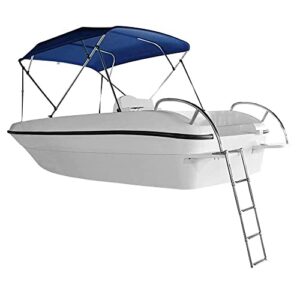 Marinebaby Heavy Duty Boat Telescopic 4 Step Ladder,Stainless Steel Swim Platform Telescoping Ladder,Extendable Step for Boat Yacht