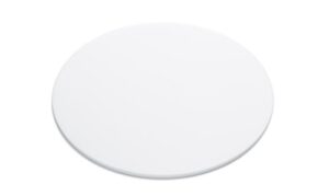 falken design acrylic plexiglas lucite disc circle, 21", white