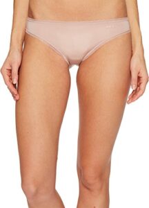 dkny women's litewear low rise bikini panty, shell, medium