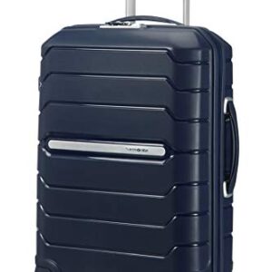 SAMSONITE Flux - Spinner 55/20 Expandable Hand Luggage, 55 cm, 44 liters, Blue (Navy Blue)