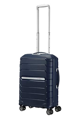 SAMSONITE Flux - Spinner 55/20 Expandable Hand Luggage, 55 cm, 44 liters, Blue (Navy Blue)