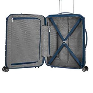 SAMSONITE Flux - Spinner 55/20 Expandable Hand Luggage, 55 cm, 44 liters, Blue (Navy Blue)