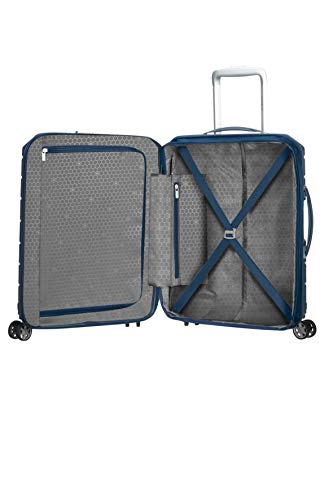 SAMSONITE Flux - Spinner 55/20 Expandable Hand Luggage, 55 cm, 44 liters, Blue (Navy Blue)