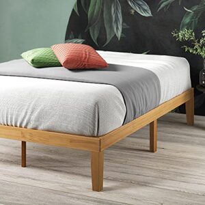 ZINUS Moiz Wood Platform Bed Frame / Wood Slat Support / No Box Spring Needed / Easy Assembly, Natural, Full