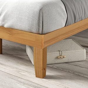 ZINUS Moiz Wood Platform Bed Frame / Wood Slat Support / No Box Spring Needed / Easy Assembly, Natural, Full