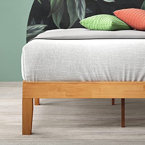 ZINUS Moiz Wood Platform Bed Frame / Wood Slat Support / No Box Spring Needed / Easy Assembly, Natural, Full