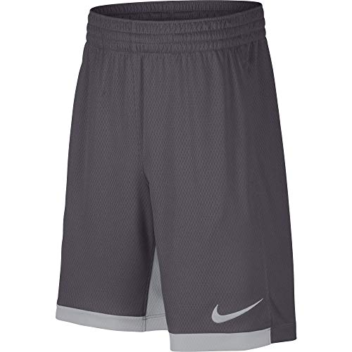 Nike 8" Dry Short Trophy, Dri-FIT Boys' training shorts, Athletic shorts, Dark Grey/Wolf Grey/Wolf Grey, XL