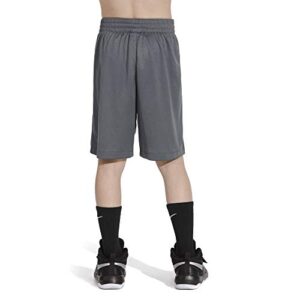 Nike 8" Dry Short Trophy, Dri-FIT Boys' training shorts, Athletic shorts, Dark Grey/Wolf Grey/Wolf Grey, XL