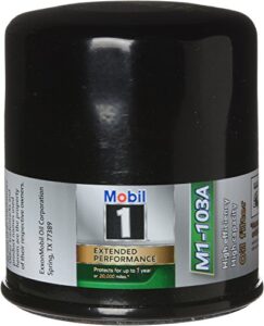 mobil 1 oil filter, canister, screw-on, 13/16-16 in thread, steel, black, various gm applications, each