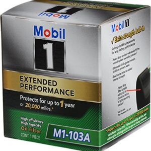 Mobil 1 Oil Filter, Canister, Screw-On, 13/16-16 in Thread, Steel, Black, Various GM Applications, Each