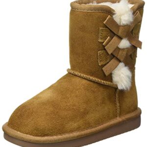 Koolaburra by UGG Unisex-Child Victoria Short Fashion Boot, Chestnut, 9 Toddler US