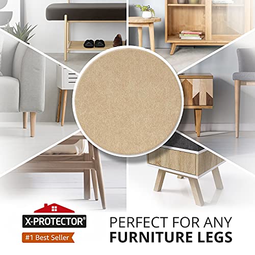 Felt Furniture Pads X-PROTECTOR - 8 Pack Premium 8”x6” Heavy Duty 1/5” Felt Sheets! Cut Furniture Felt Pads for Furniture Feet You Need – Best Furniture Pads for Hardwood Floors!