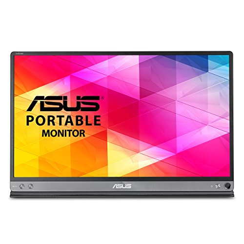 ASUS ZenScreen  15.6” 1080P Portable USB Monitor (MB16AC) - Full HD (1920 x 1080), IPS, USB Type-C, Eye Care, Smart Case, External Screen for Laptop, 3-Year Warranty,Black