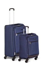 amazon basics suitcases 21-inch softside spinner, navy blue