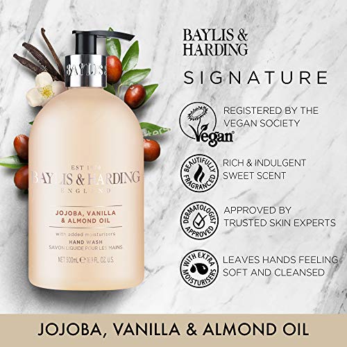 Baylis & Harding Jojoba, Silk & Almond Oil 16.9 Ounces Hand Wash, Pack Of 3