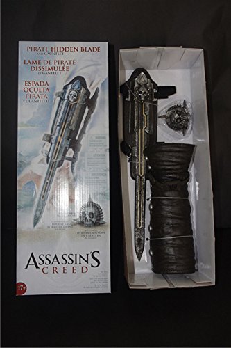 Good Value Assassin's Creed: Black Flag 4 Edward Kenway Hidden Rubber Blade Cosplay Weapons Props 1:1 Sleeves Sword