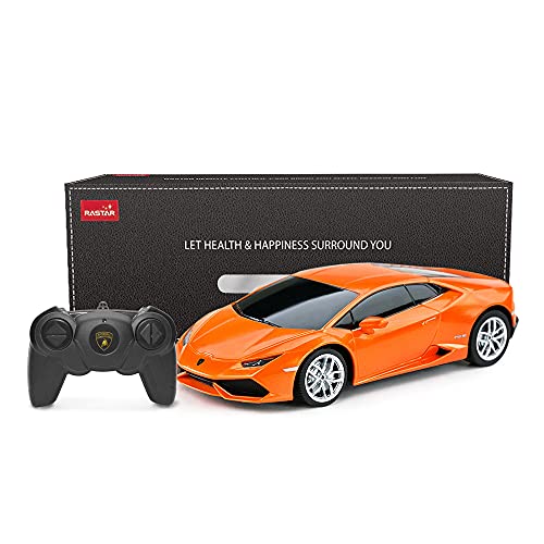 RASTAR Remote Control Car | 1:24 RC Lamborghini HURACÁN LP610-4 Toy Car Model Vehicle, Orange