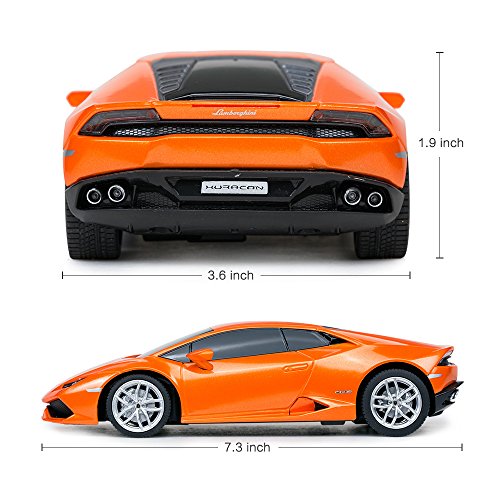 RASTAR Remote Control Car | 1:24 RC Lamborghini HURACÁN LP610-4 Toy Car Model Vehicle, Orange