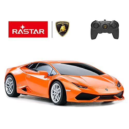 RASTAR Remote Control Car | 1:24 RC Lamborghini HURACÁN LP610-4 Toy Car Model Vehicle, Orange