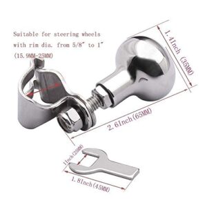 FUTURUP AISI 316 Stainless Steel Boat Steering Wheel Knob, Steering Wheel Maneuvering Knob