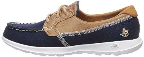 Skechers Women's Go Walk Lite-15430 Boat Shoe,navy,10 M US