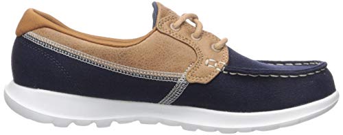 Skechers Women's Go Walk Lite-15430 Boat Shoe,navy,10 M US