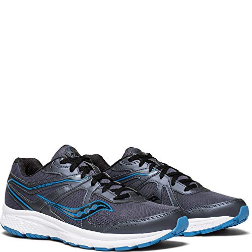 Saucony Men's Cohesion 11 Running Shoe, Grey/Blue, 13 Medium US